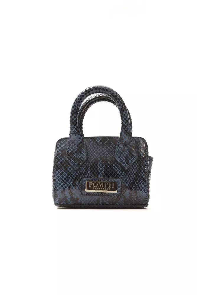 Pompei Donatella Blue Leather Women Handbag - Luksusmuotia Pompei Donatella - Tutustu YVES JAVANNI® 