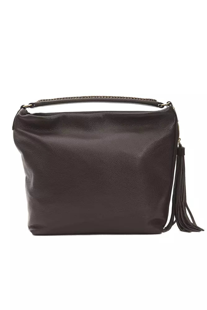 Pompei Donatella Brown Leather Women Shoulder Bag - Luksusmuotia Pompei Donatella - Tutustu YVES JAVANNI® 