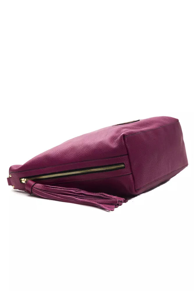 Pompei Donatella Elegant Burgundy Leather Shoulder Bag - Luksusmuotia Pompei Donatella - Tutustu YVES JAVANNI® 