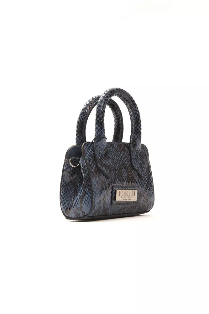 Pompei Donatella Blue Leather Women Handbag - Luksusmuotia Pompei Donatella - Tutustu YVES JAVANNI® 