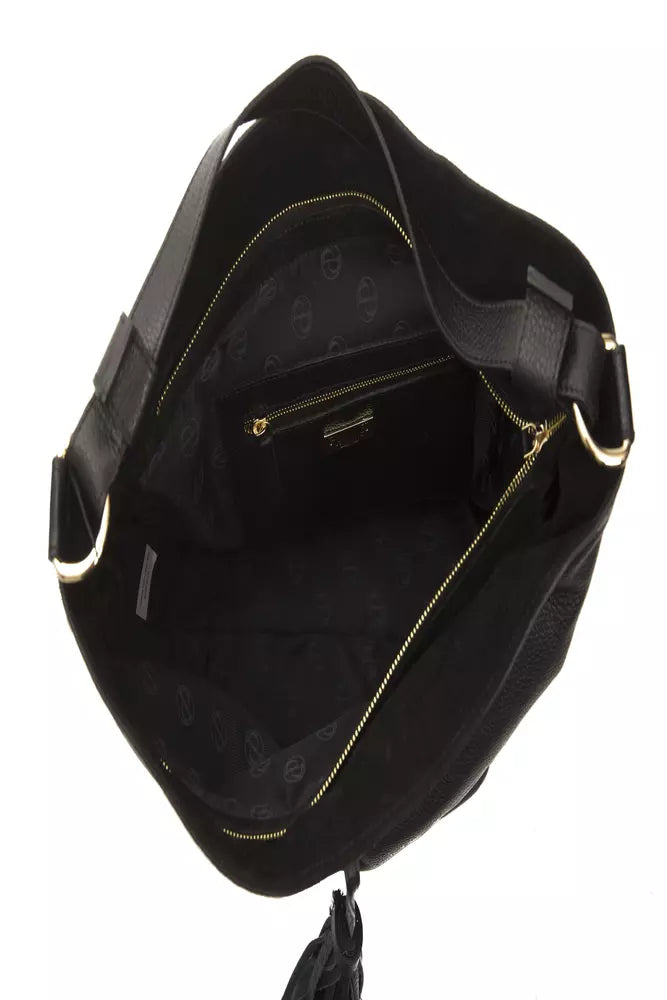 Pompei Donatella Black Leather Women Shoulder Bag - Luksusmuotia Pompei Donatella - Tutustu YVES JAVANNI® 