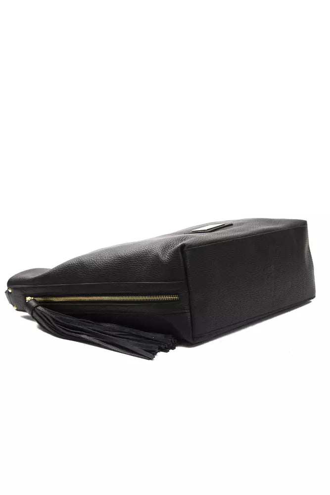 Pompei Donatella Black Leather Women Shoulder Bag - Luksusmuotia Pompei Donatella - Tutustu YVES JAVANNI® 