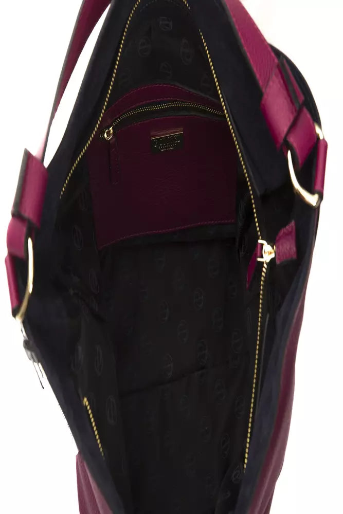 Pompei Donatella Burgundy Leather Women Shoulder Bag - Luksusmuotia Pompei Donatella - Tutustu YVES JAVANNI® 