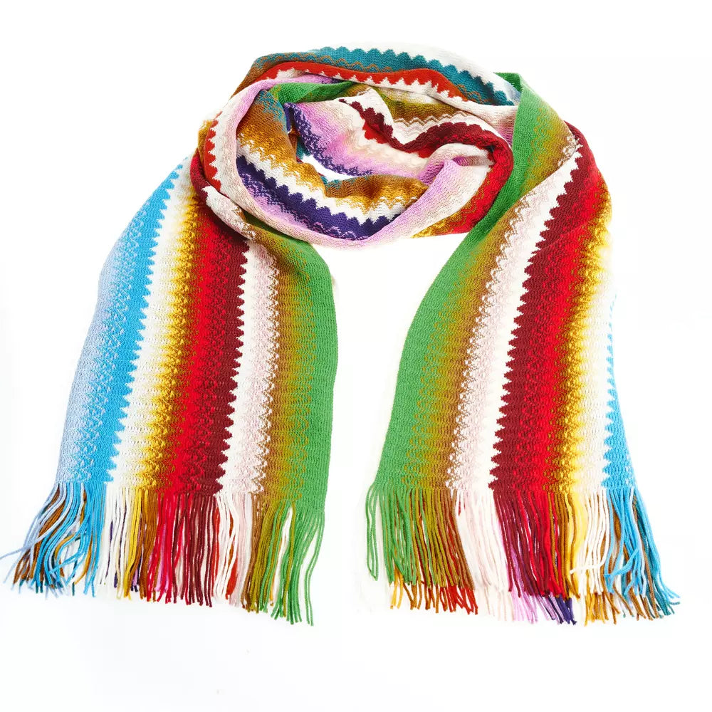 Missoni Chic Geometric Patterned Scarf with Fringes - Luxury from Missoni - Shop at YVES JAVANNI