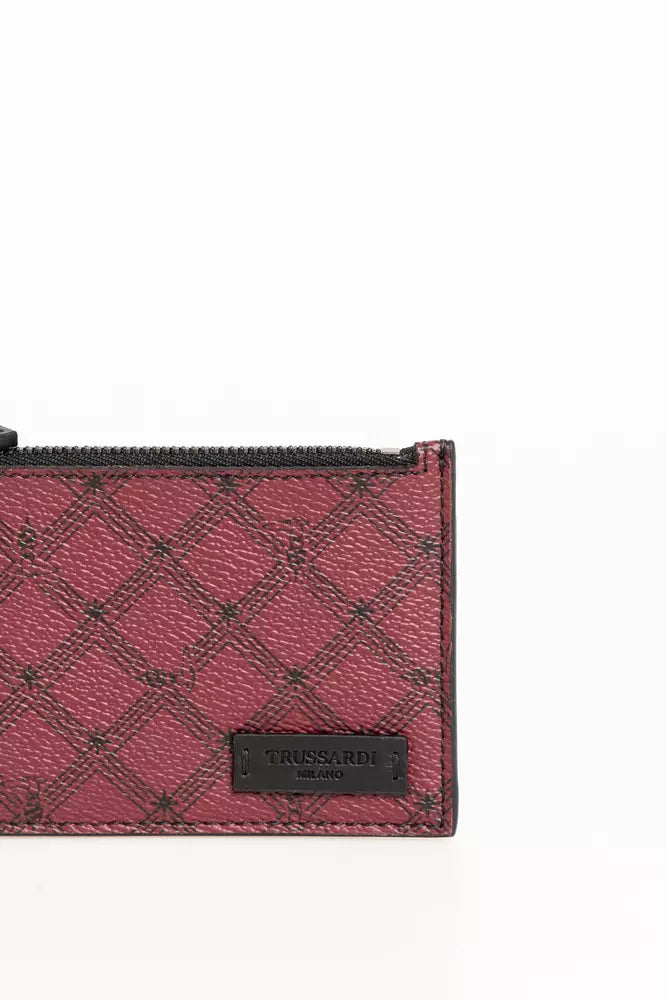 Trussardi Red Crespo Men Wallet - Luksusmuotia Trussardi - Tutustu YVES JAVANNI® 