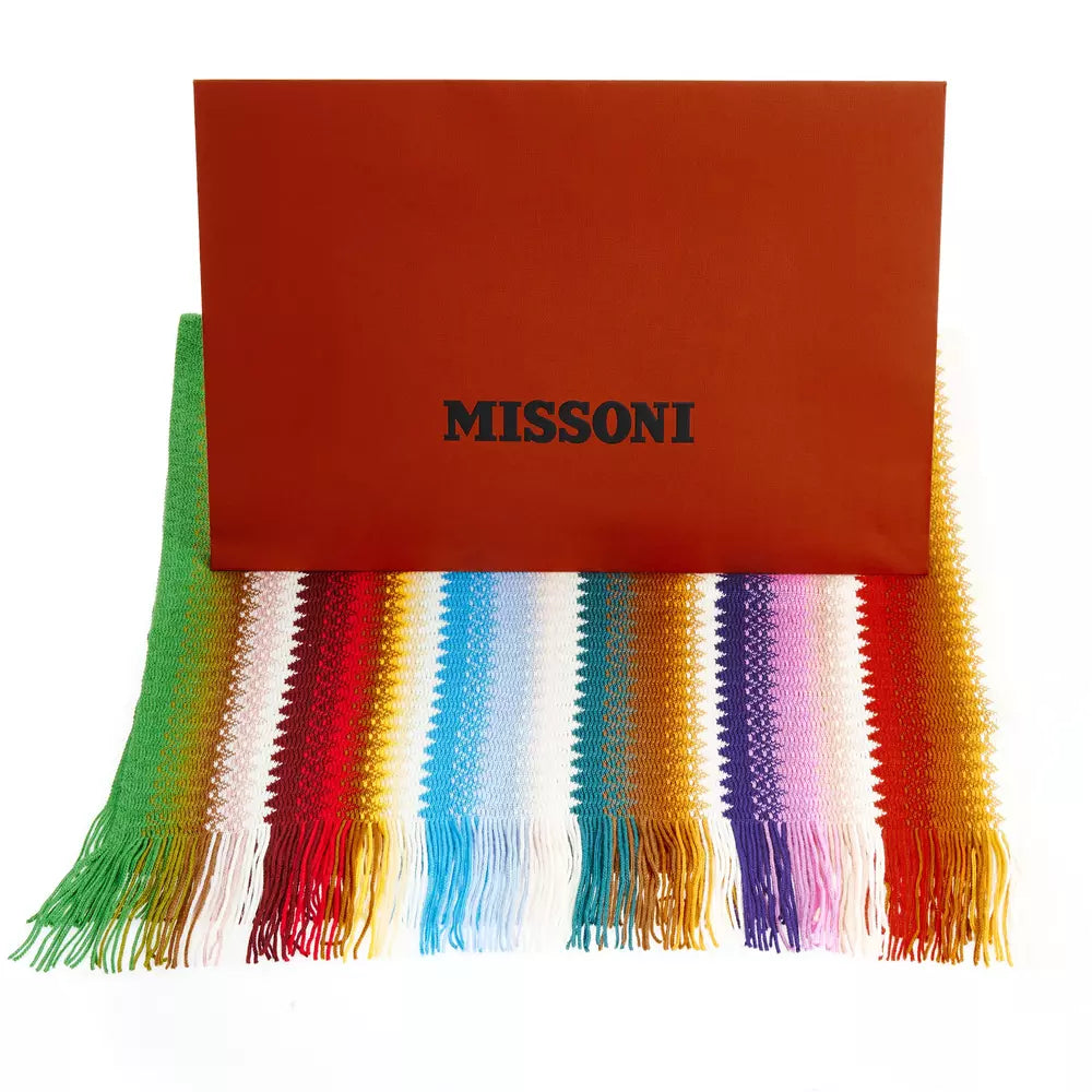 Missoni Multicolor Wool Women Scarf - Luksusmuotia Missoni - Tutustu YVES JAVANNI® 