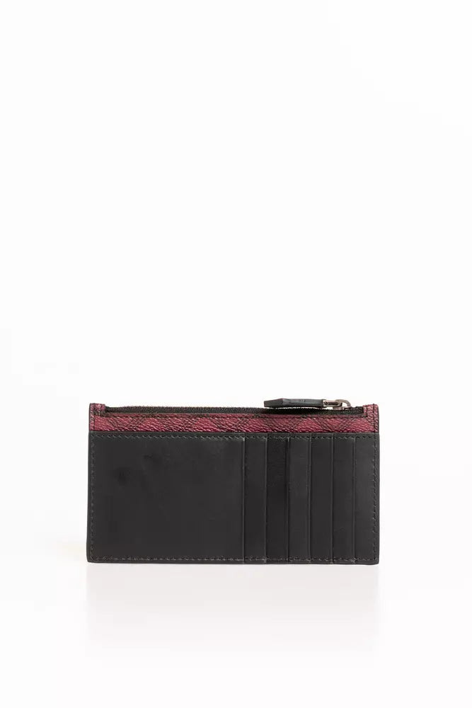 Trussardi Red Crespo Leather Men Wallet - Luksuslaukut ja asusteet Trussardi - Tutustu YVES JAVANNI® 