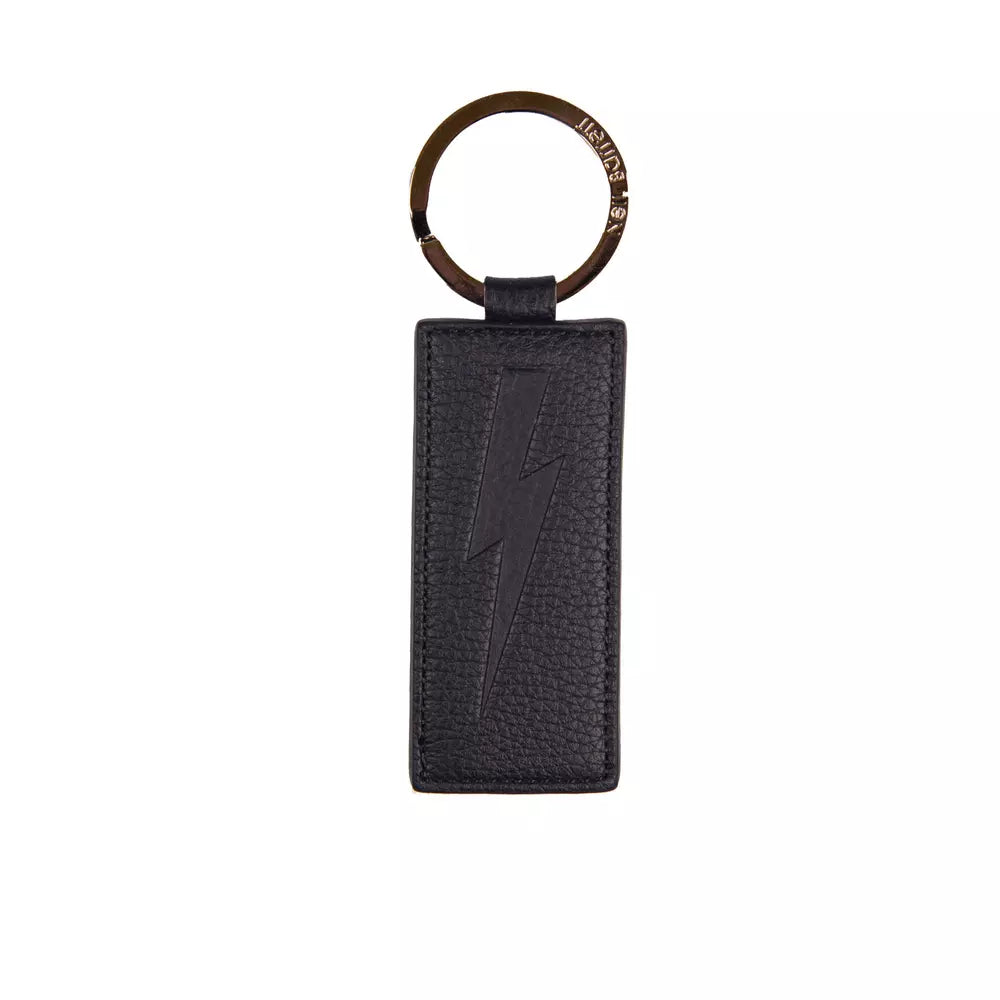 Neil Barrett Blue Leather Men Keychain - Luksusmuotia Neil Barrett - Tutustu YVES JAVANNI® 