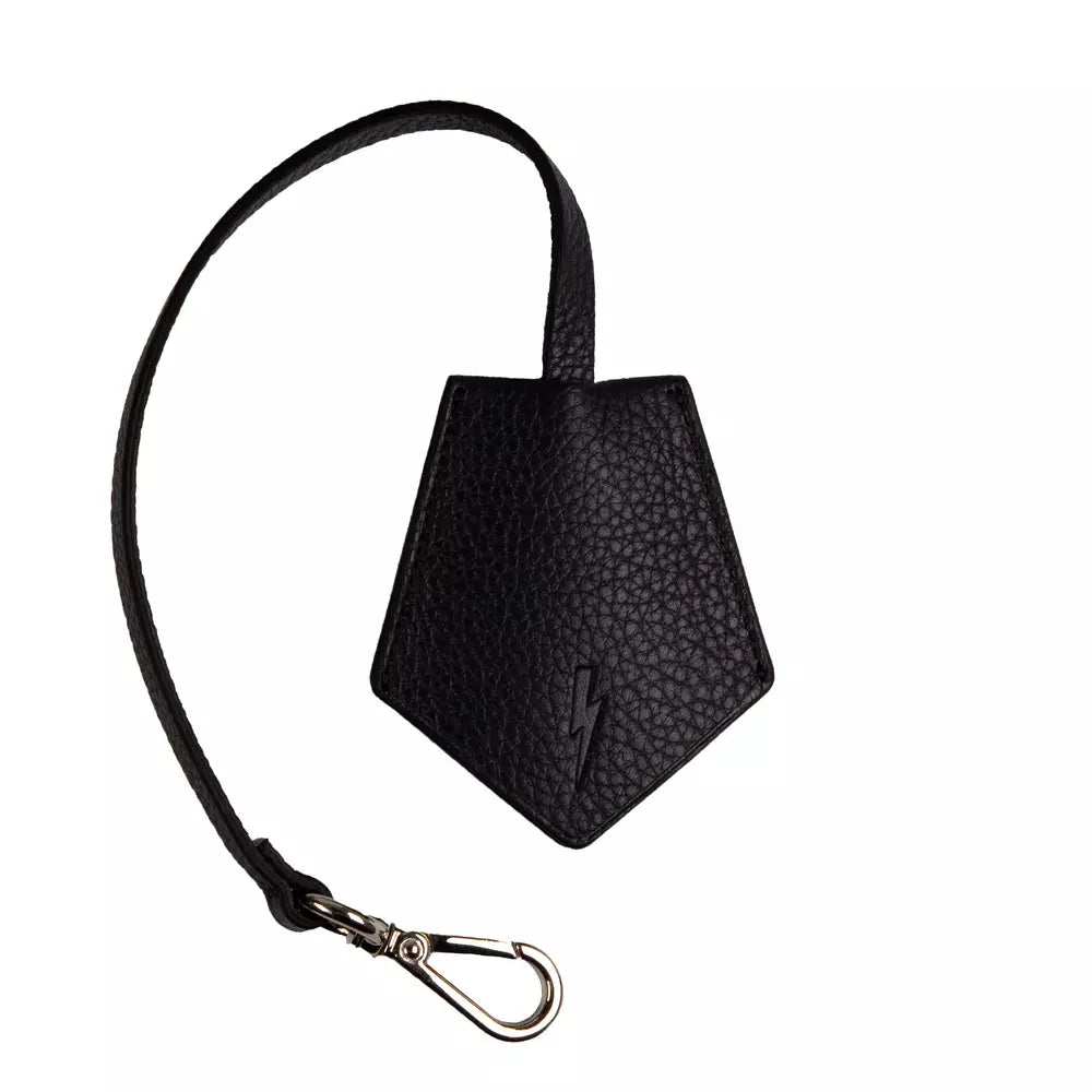 Neil Barrett Black Leather Men Keychain - Luksuslaukut ja asusteet Neil Barrett - Tutustu YVES JAVANNI® 