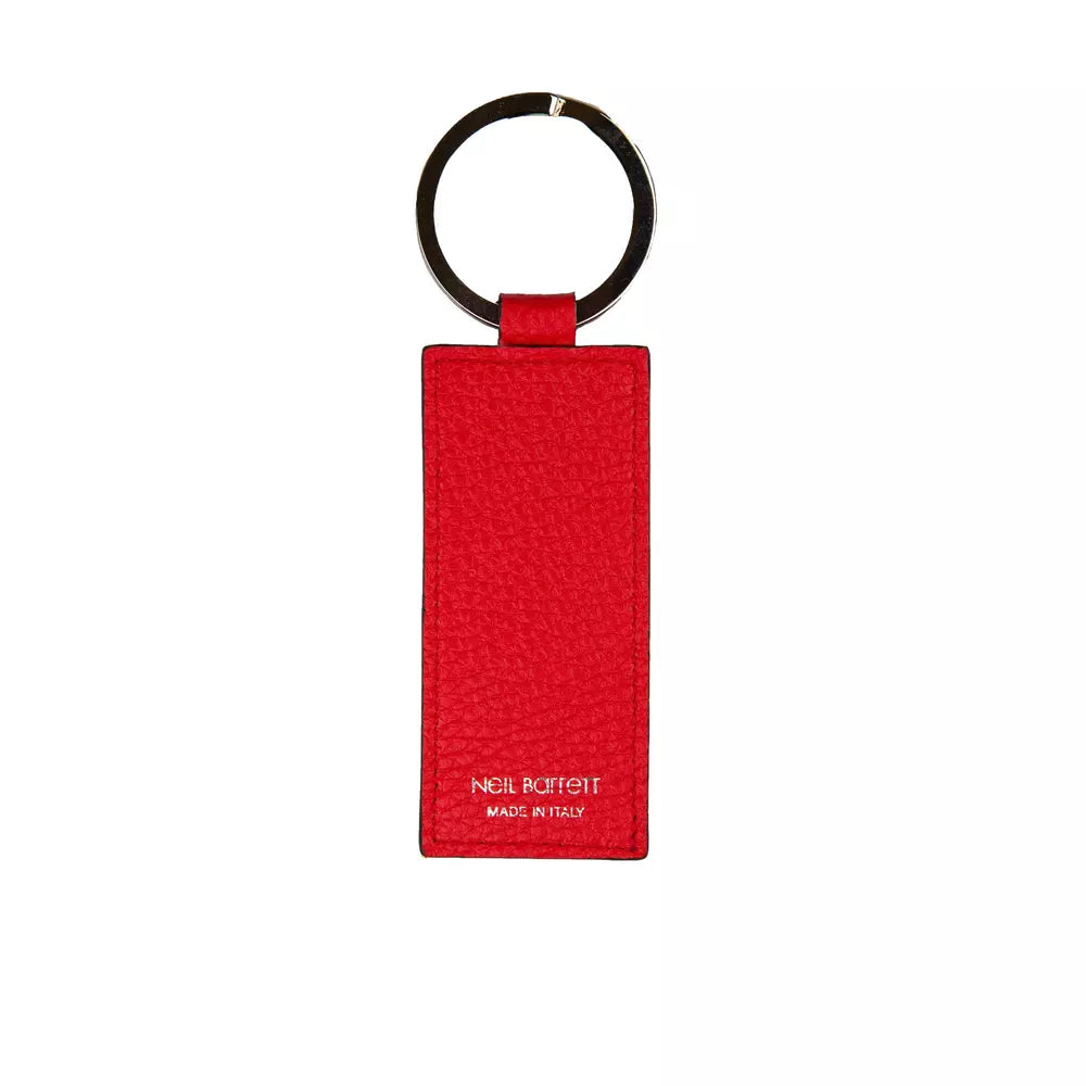 Neil Barrett Red Leather Men Keychain - Luksusmuotia Neil Barrett - Tutustu YVES JAVANNI® 