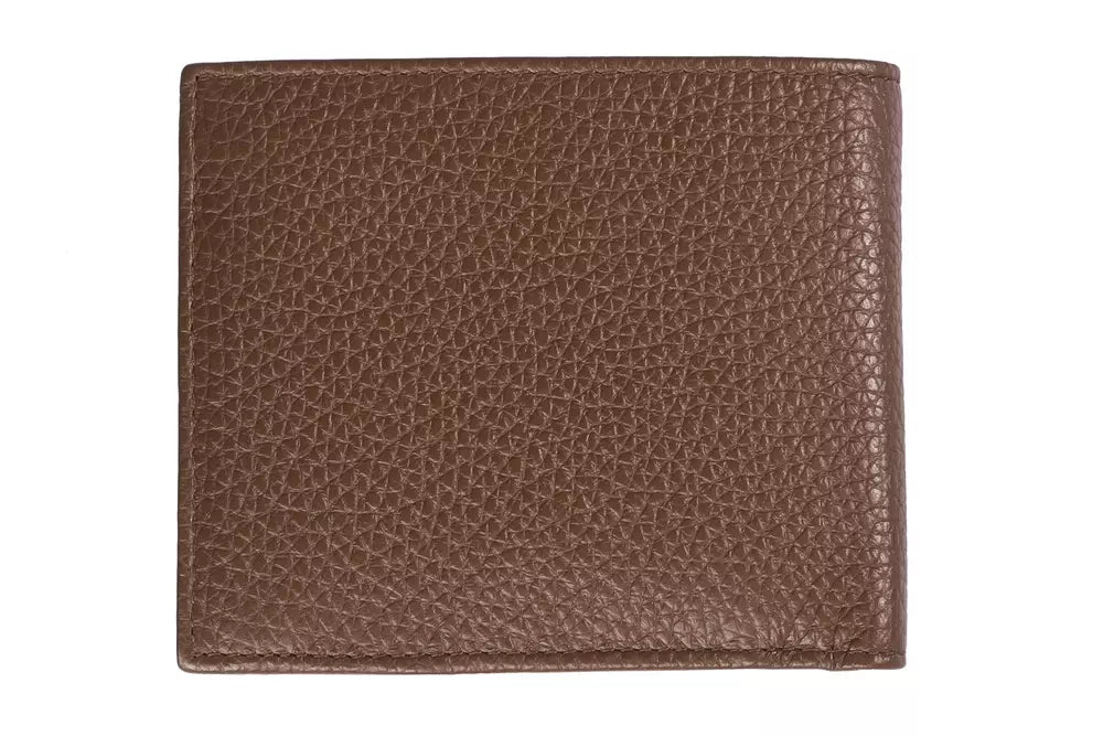 Trussardi Brown Leather Men's Wallet - Luksuslaukut ja asusteet Trussardi - Tutustu YVES JAVANNI® 