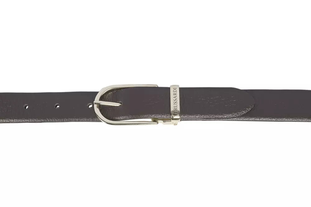 Trussardi Brown Leather Women Belt - Luksusmuotia Trussardi - Tutustu YVES JAVANNI® 