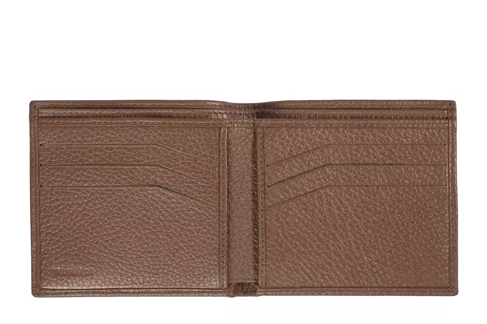 Trussardi Brown Leather Men Wallet - Luksusmuotia Trussardi - Tutustu YVES JAVANNI® 