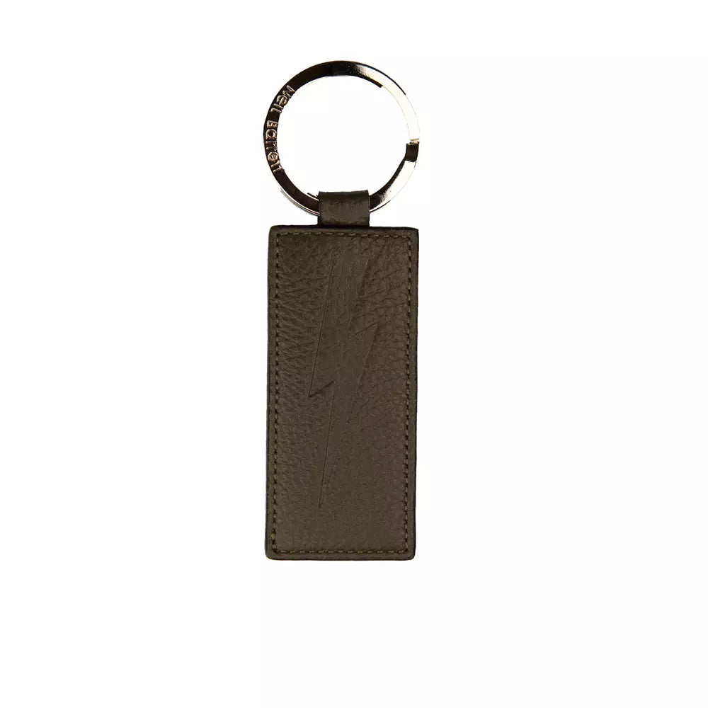 Neil Barrett Green Leather Men Keychain - Luksuslaukut ja asusteet Neil Barrett - Tutustu YVES JAVANNI® 