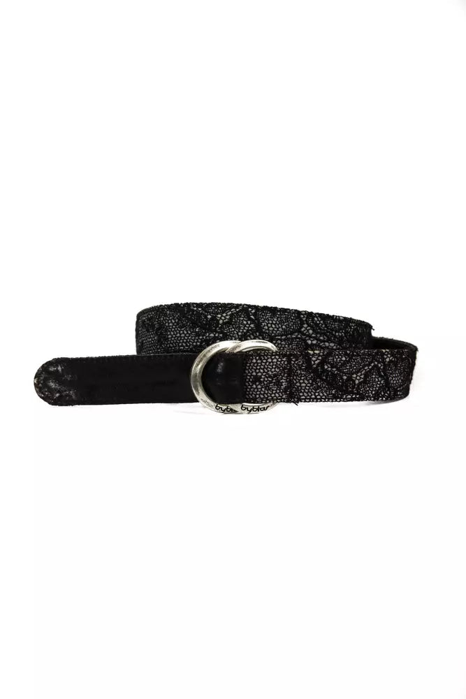 BYBLOS Black Wool Women Belt - Luksusmuotia BYBLOS - Tutustu YVES JAVANNI® 