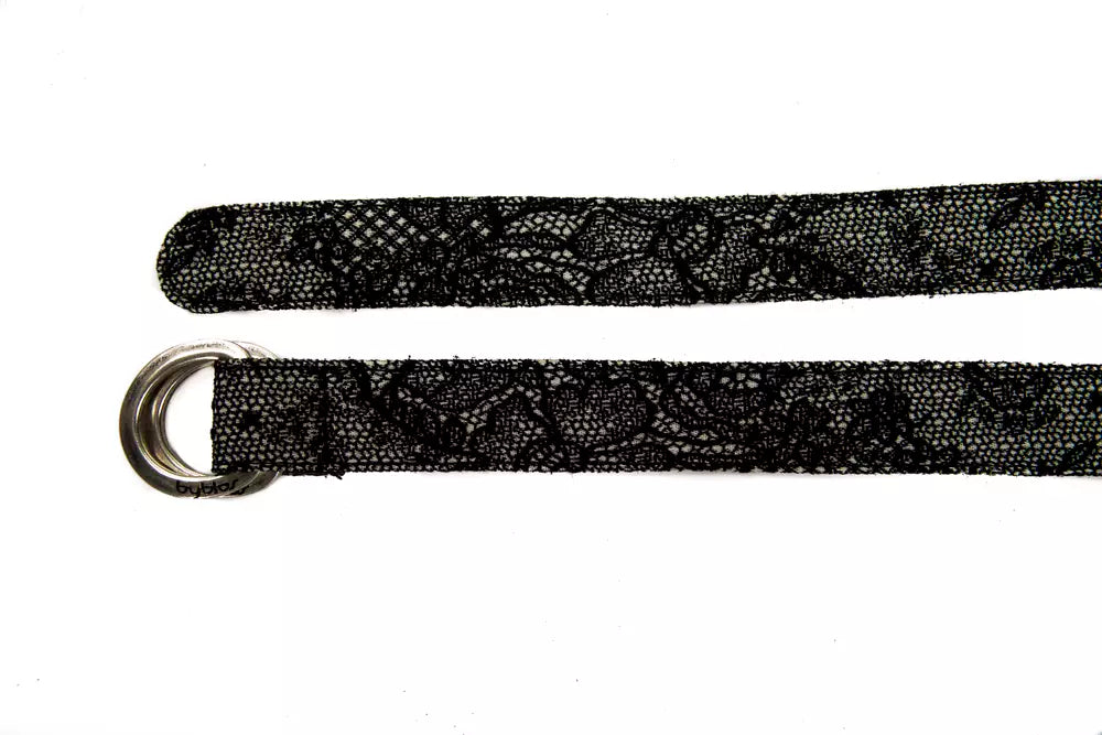 BYBLOS Black Wool Women Belt - Luksusmuotia BYBLOS - Tutustu YVES JAVANNI® 