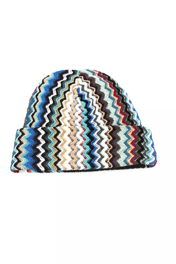 Missoni Geometric Fantasy Multicolor Wool Blend Hat - Luxury from Missoni - Shop at YVES JAVANNI