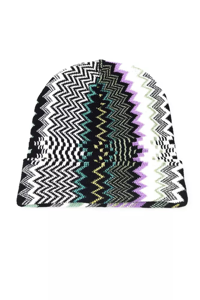 Missoni Geometric Fantasy Multicolor Wool-Blend Hat - Luxury from Missoni - Shop at YVES JAVANNI