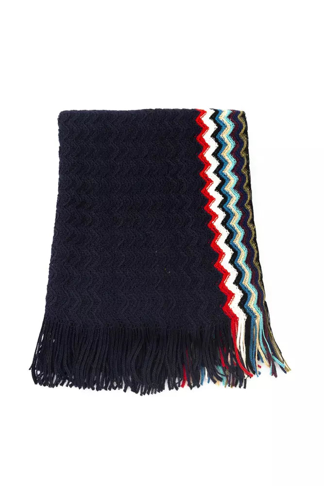 Missoni Black Wool Men Scarf - Luksusmuotia Missoni - Tutustu YVES JAVANNI® 