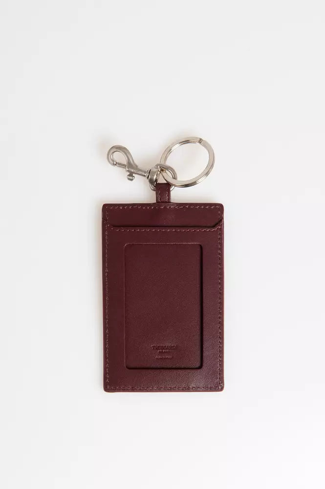 Trussardi Brown Leather Men Keychain - Luksuslaukut ja asusteet Trussardi - Tutustu YVES JAVANNI® 