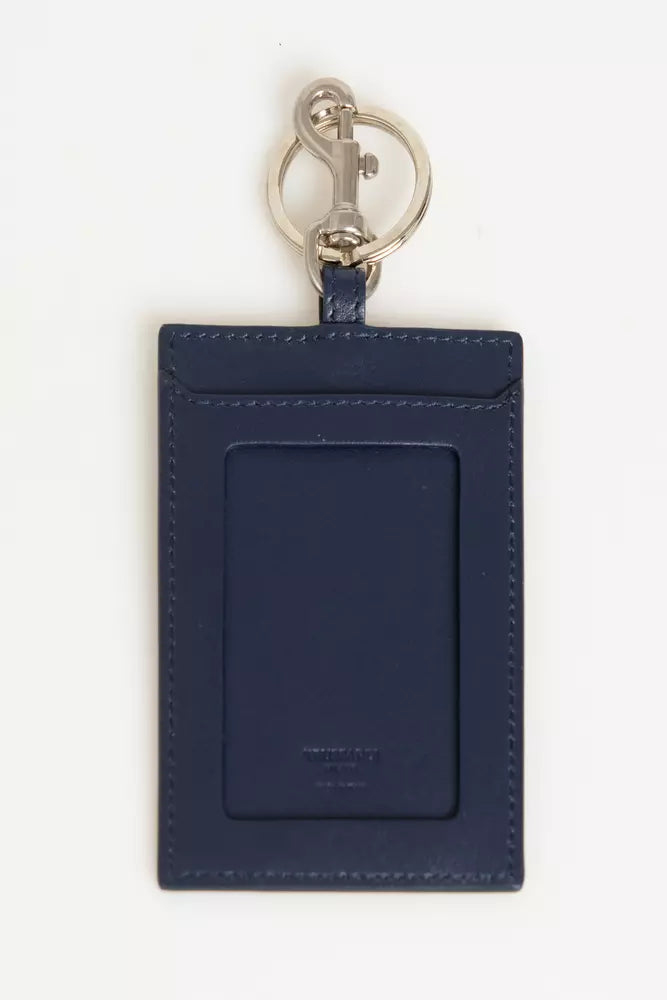 Trussardi Blue Leather Men Keychain - Luksusmuotia Trussardi - Tutustu YVES JAVANNI® 