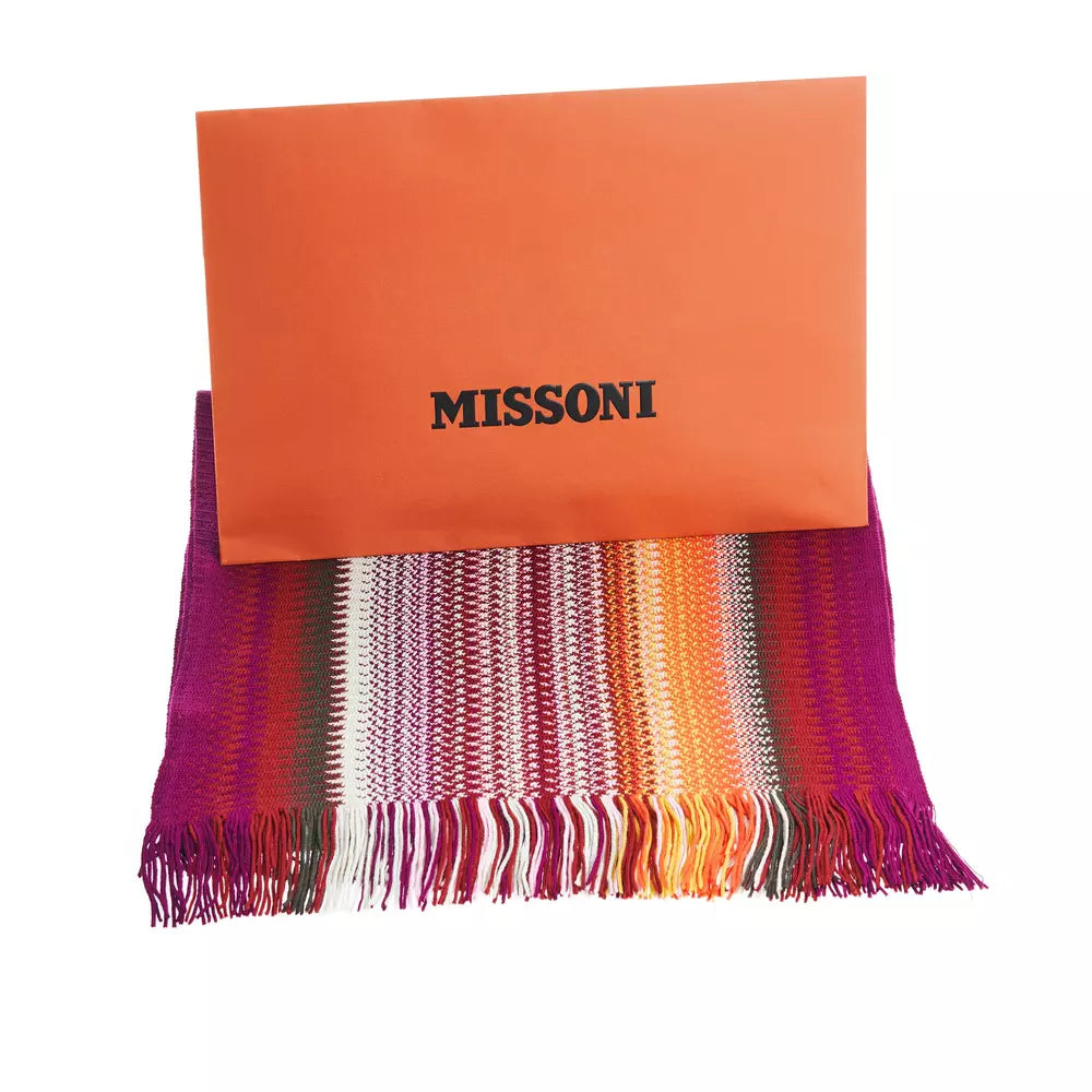 Missoni Multicolor Wool Men Scarf - Luksusmuotia Missoni - Tutustu YVES JAVANNI® 