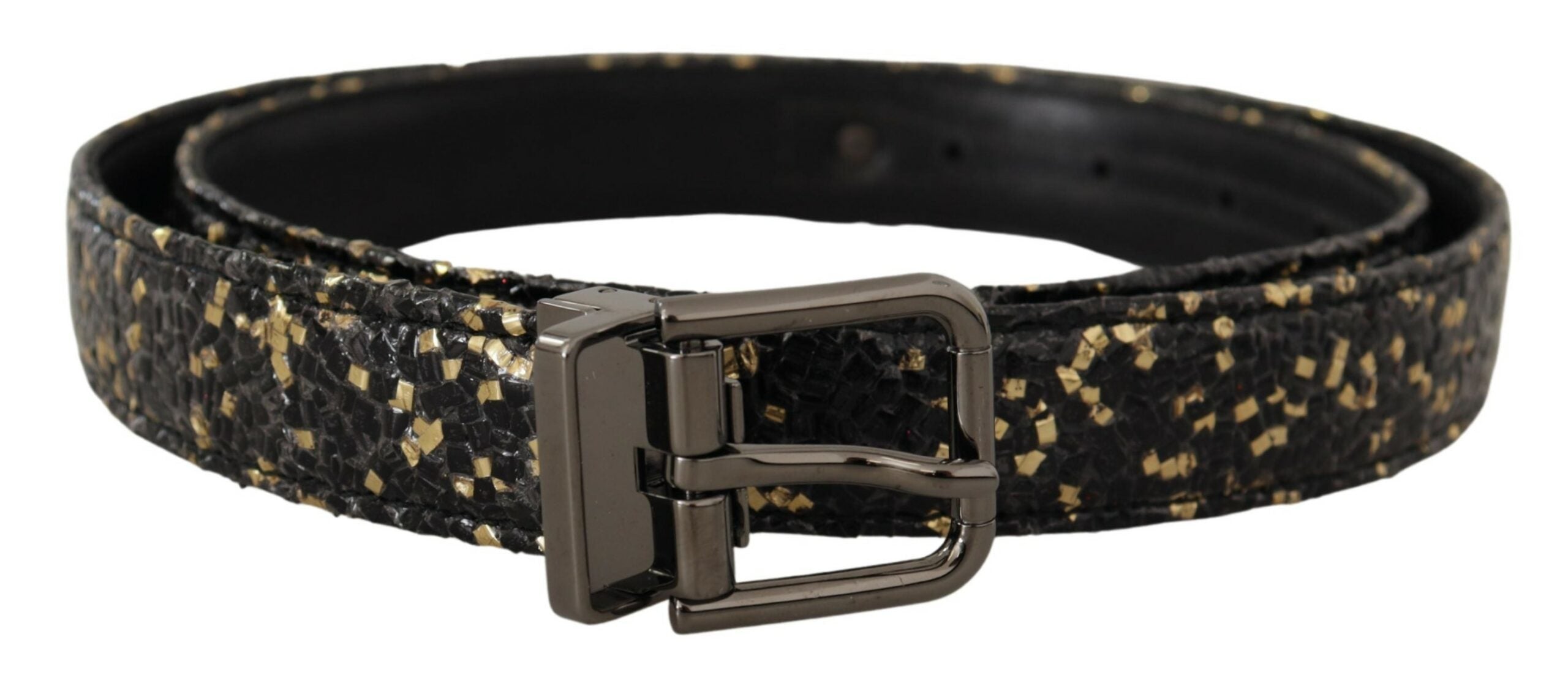 Dolce & Gabbana Elegant Italian Leather Belt with Crown Detail - Luksusmuotia Dolce & Gabbana - Tutustu YVES JAVANNI® 