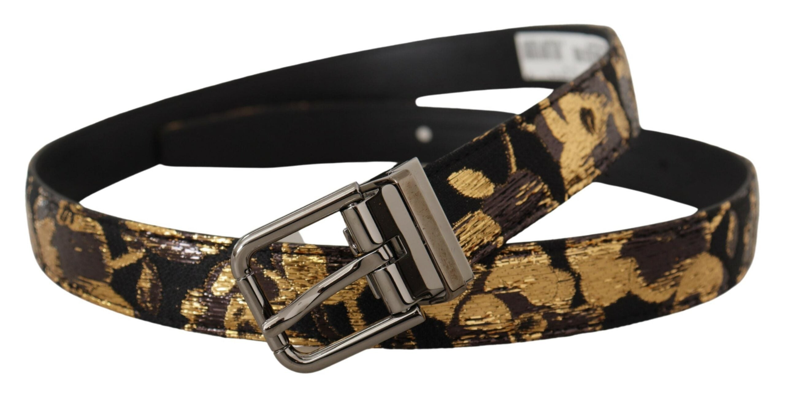 Dolce & Gabbana Multicolor Leather Belt with Black Buckle - Luksusmuotia Dolce & Gabbana - Tutustu YVES JAVANNI® 