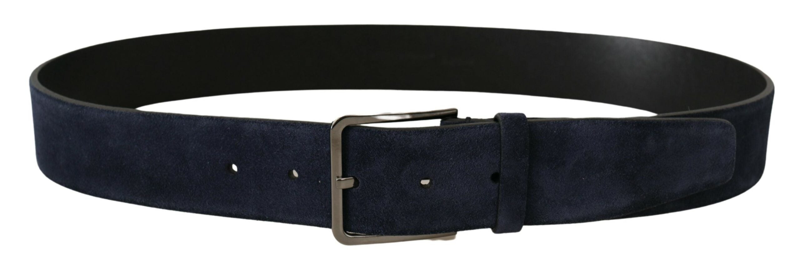 Dolce & Gabbana Navy Elegance Velvet Leather Belt - Luksusmuotia Dolce & Gabbana - Tutustu YVES JAVANNI® 