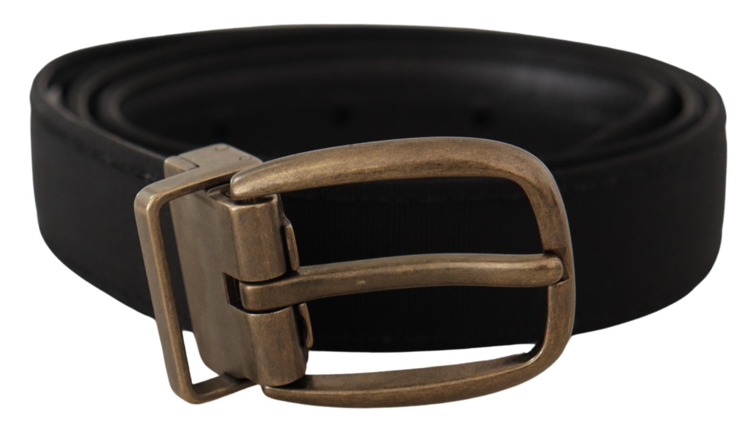 Dolce & Gabbana Elegant Grosgrain Leather Belt - Black - Luksusmuotia Dolce & Gabbana - Tutustu YVES JAVANNI® 