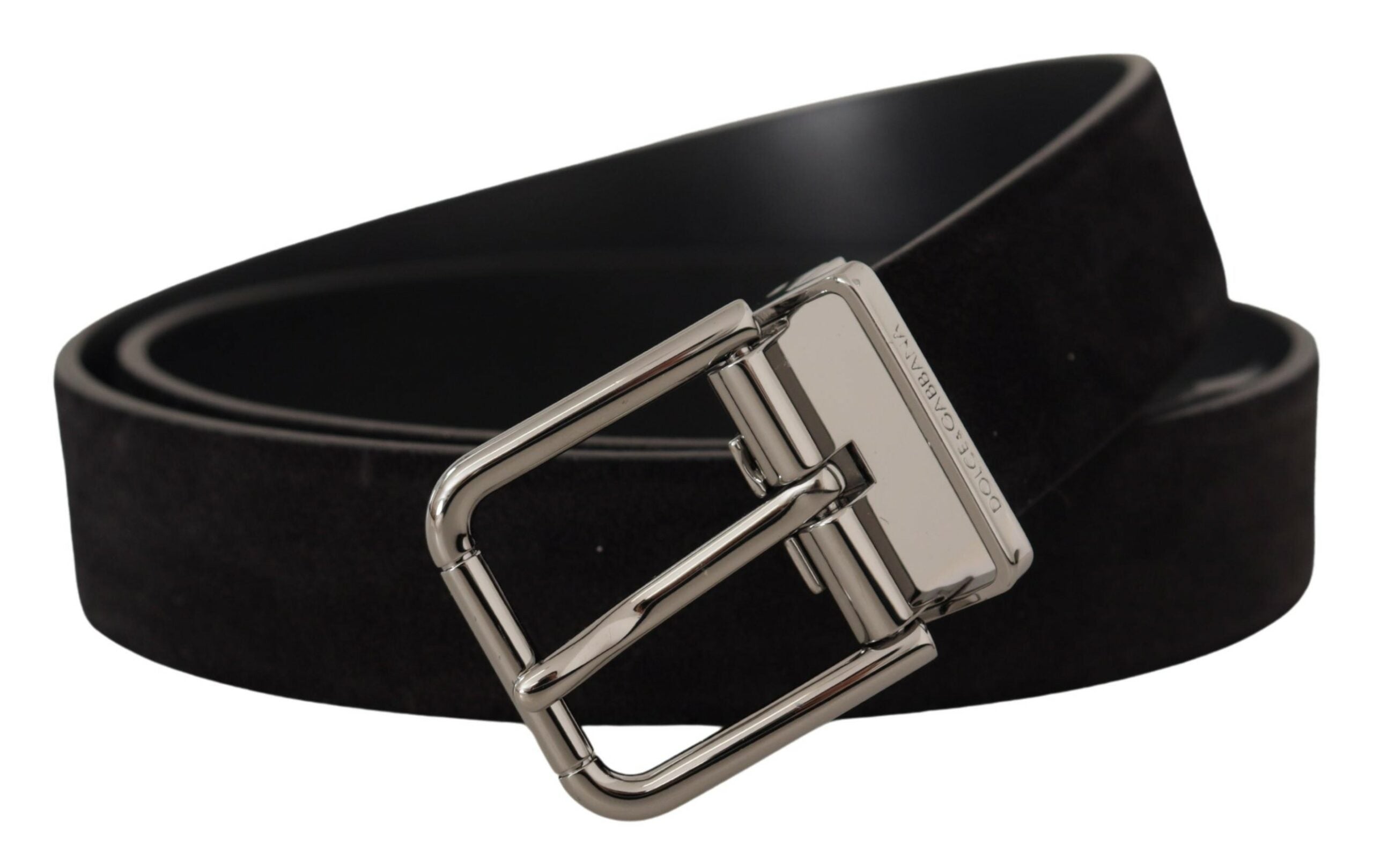 Dolce & Gabbana Elegant Black Leather Grosgrain Belt - Luksusmuotia Dolce & Gabbana - Tutustu YVES JAVANNI® 