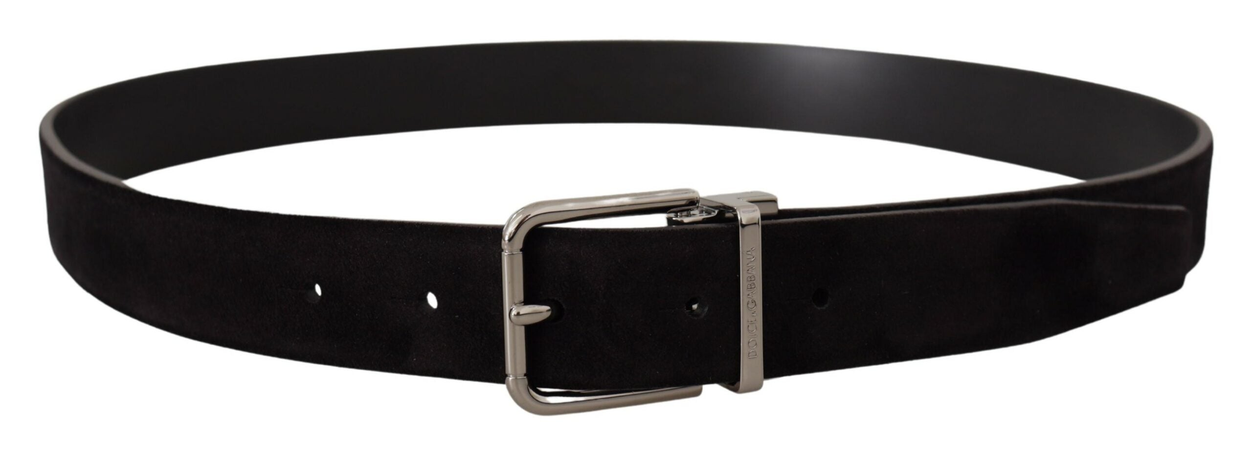 Dolce & Gabbana Elegant Black Leather Grosgrain Belt - Luksusmuotia Dolce & Gabbana - Tutustu YVES JAVANNI® 