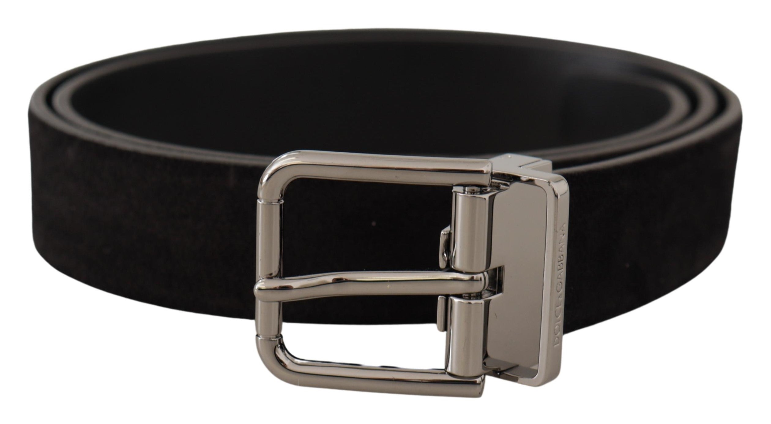 Dolce & Gabbana Elegant Black Leather Grosgrain Belt - Luksusmuotia Dolce & Gabbana - Tutustu YVES JAVANNI® 