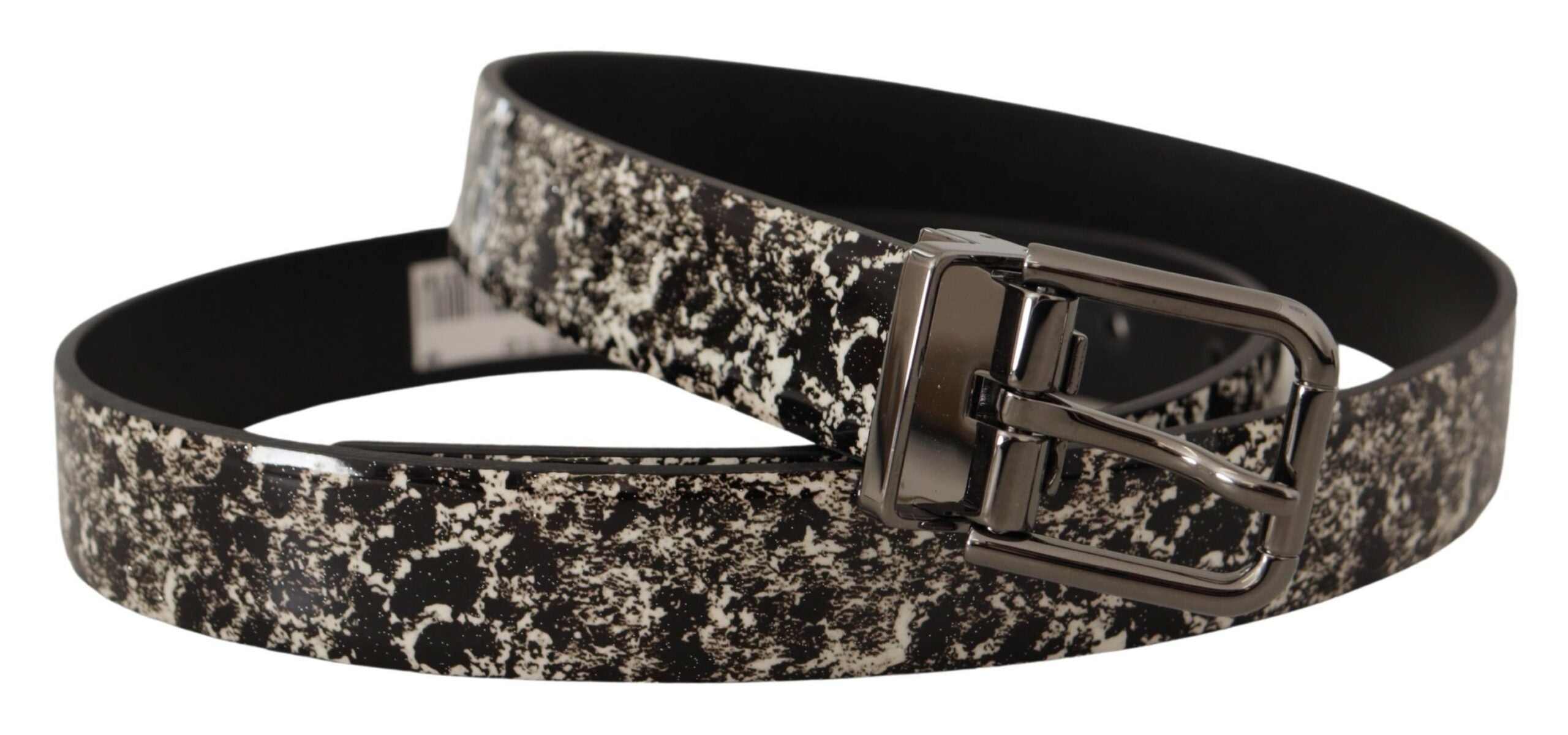 Dolce & Gabbana Elegant Marble Print Leather Belt - Luksusmuotia Dolce & Gabbana - Tutustu YVES JAVANNI® 