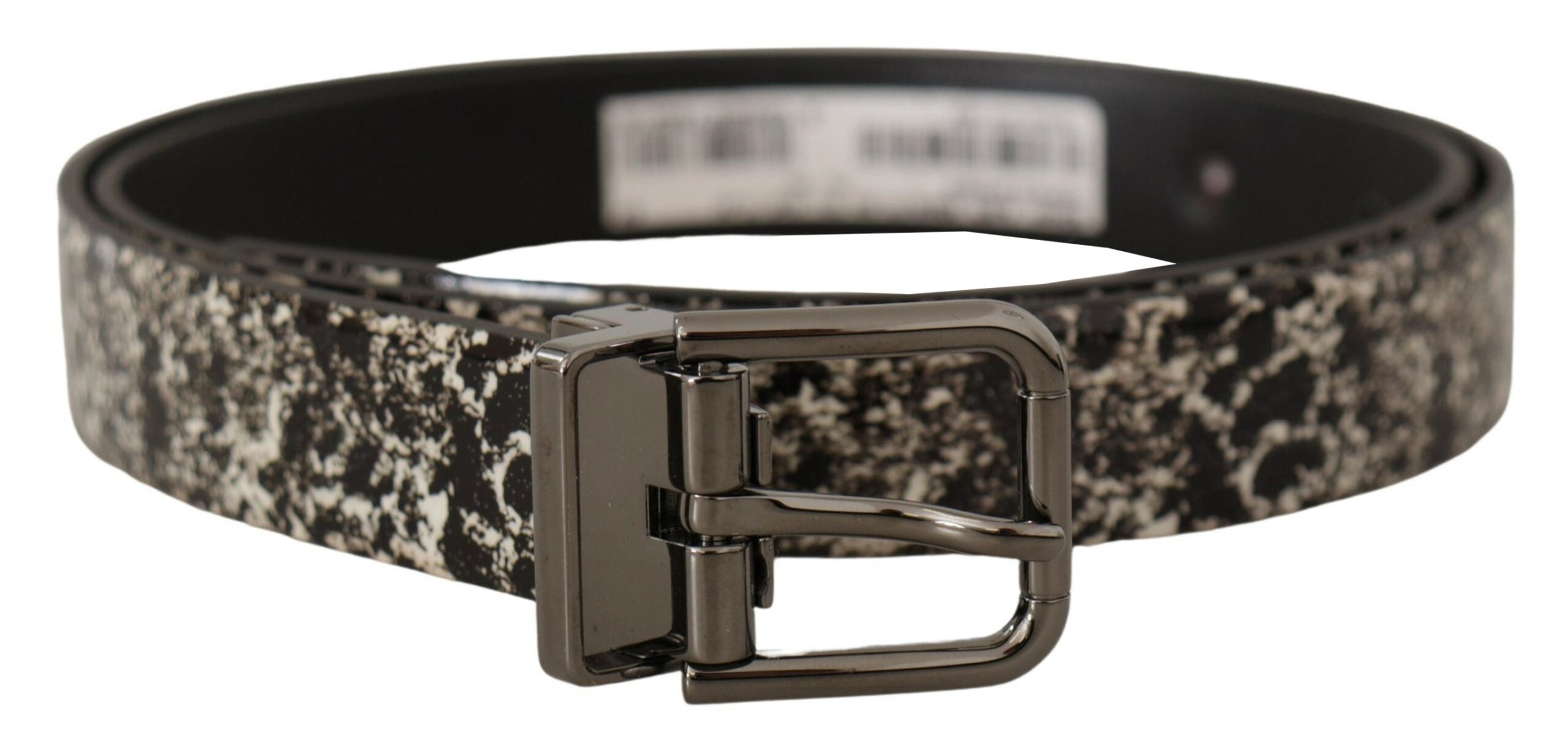 Dolce & Gabbana Elegant Marble Print Leather Belt - Luksusmuotia Dolce & Gabbana - Tutustu YVES JAVANNI® 