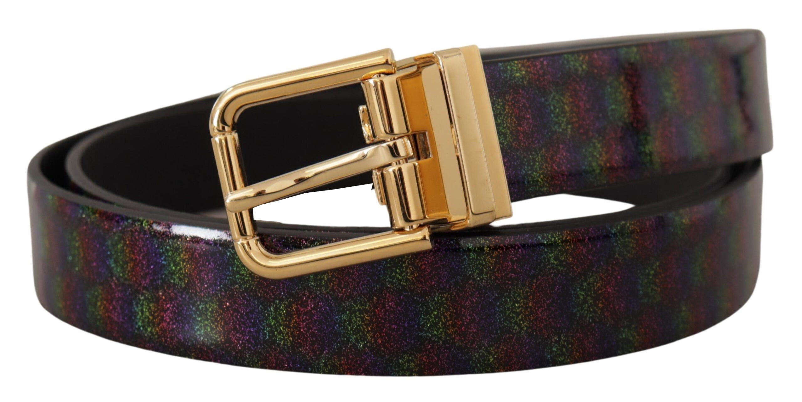 Dolce & Gabbana Elegant Vernice Leather Belt with Silver Buckle - Luksusmuotia Dolce & Gabbana - Tutustu YVES JAVANNI® 