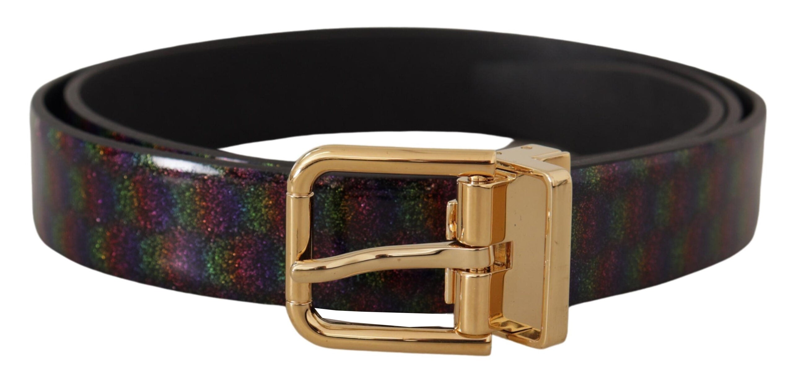 Dolce & Gabbana Elegant Vernice Leather Belt with Silver Buckle - Luksusmuotia Dolce & Gabbana - Tutustu YVES JAVANNI® 