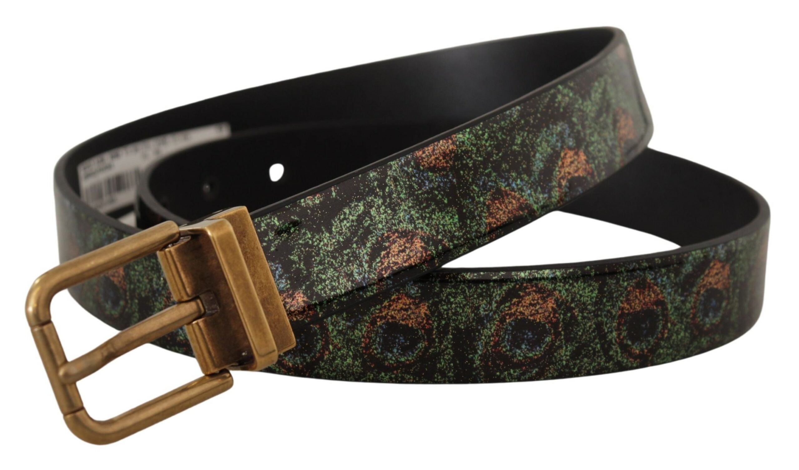 Dolce & Gabbana Elegant Black Grosgrain Leather Belt - Luksusmuotia Dolce & Gabbana - Tutustu YVES JAVANNI® 