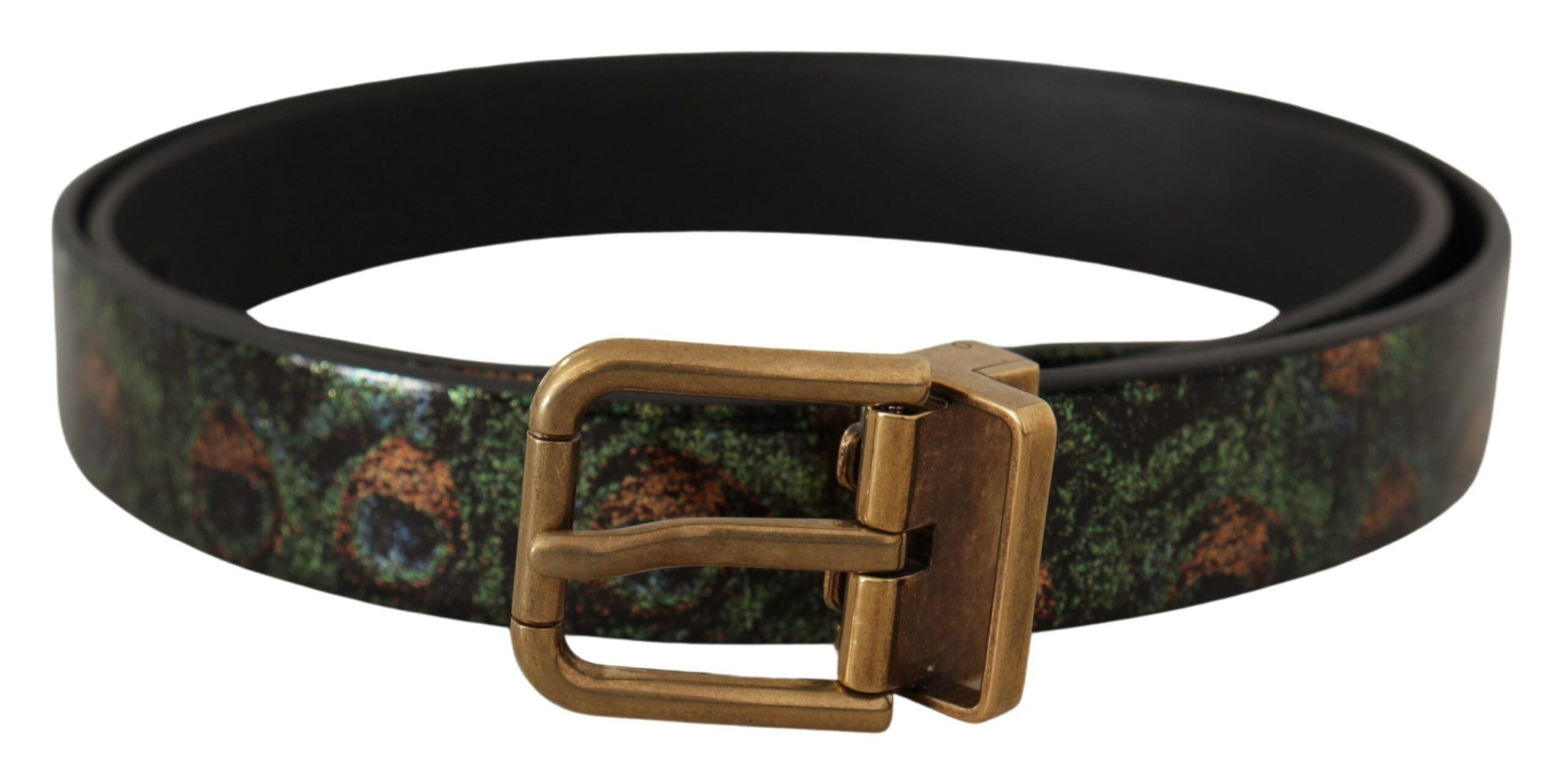 Dolce & Gabbana Elegant Black Grosgrain Leather Belt - Luksusmuotia Dolce & Gabbana - Tutustu YVES JAVANNI® 