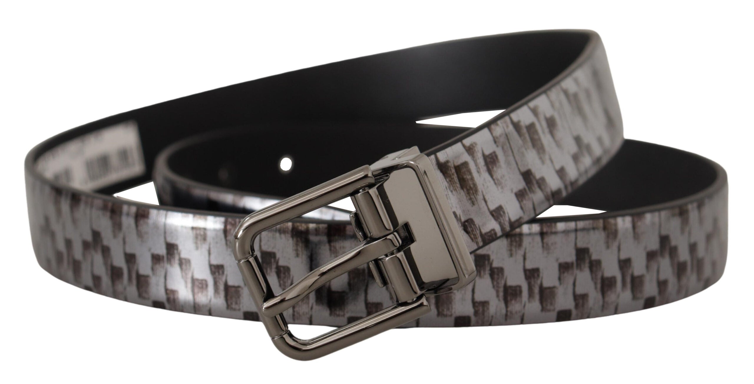 Dolce & Gabbana Sleek Italian Leather Belt in Sophisticated Gray - Luksusmuotia Dolce & Gabbana - Tutustu YVES JAVANNI® 