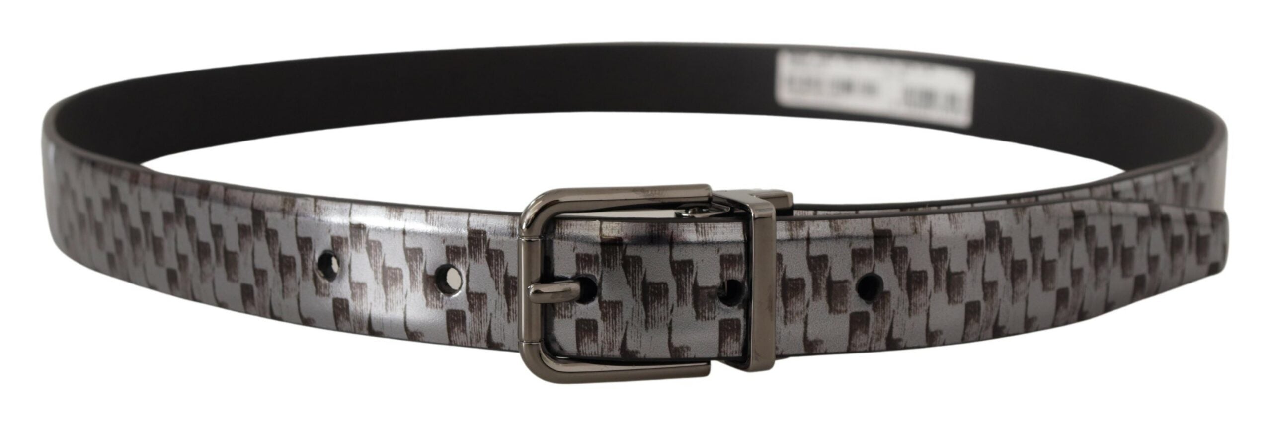 Dolce & Gabbana Sleek Italian Leather Belt in Sophisticated Gray - Luksusmuotia Dolce & Gabbana - Tutustu YVES JAVANNI® 