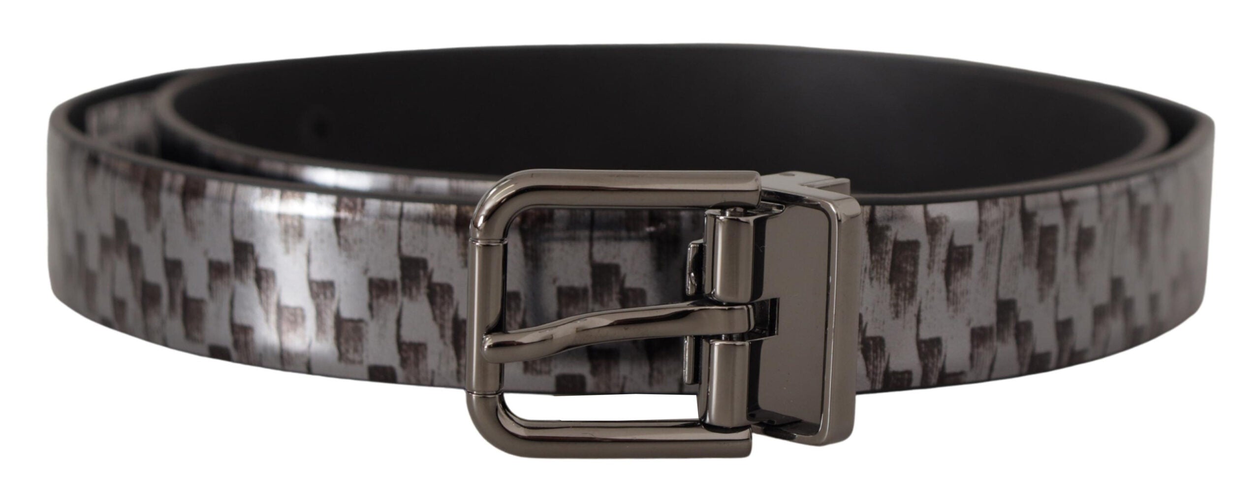 Dolce & Gabbana Sleek Italian Leather Belt in Sophisticated Gray - Luksusmuotia Dolce & Gabbana - Tutustu YVES JAVANNI® 