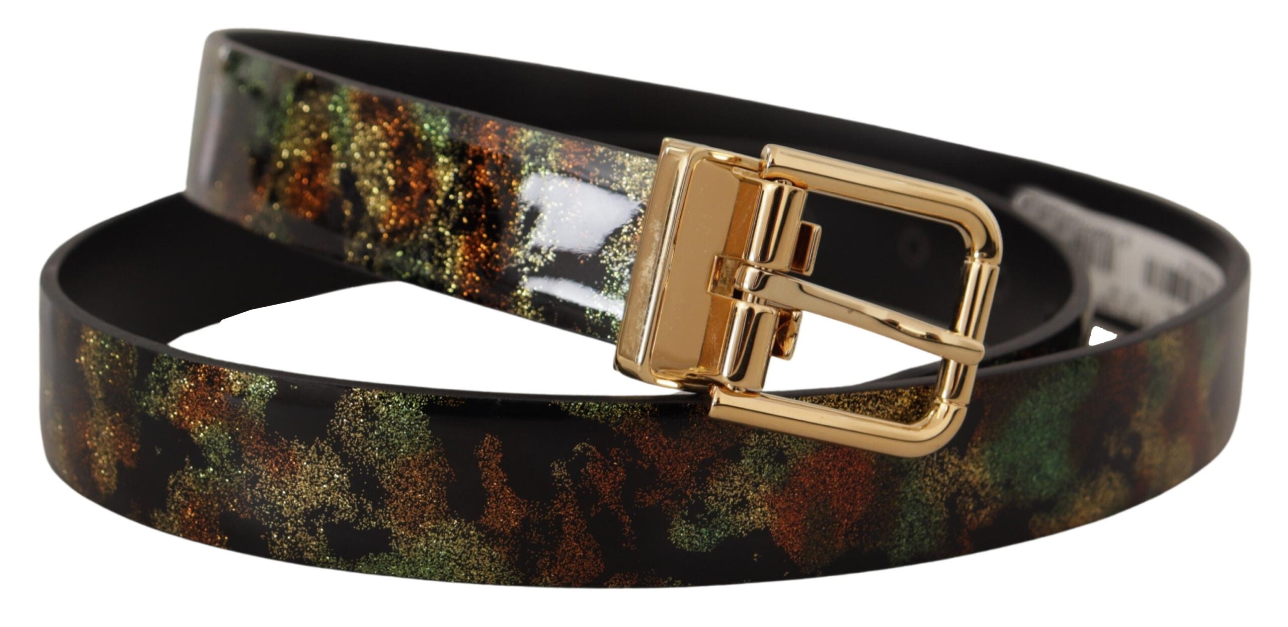 Dolce & Gabbana Elegant Leather Belt with Bronze Buckle - Luksusmuotia Dolce & Gabbana - Tutustu YVES JAVANNI® 