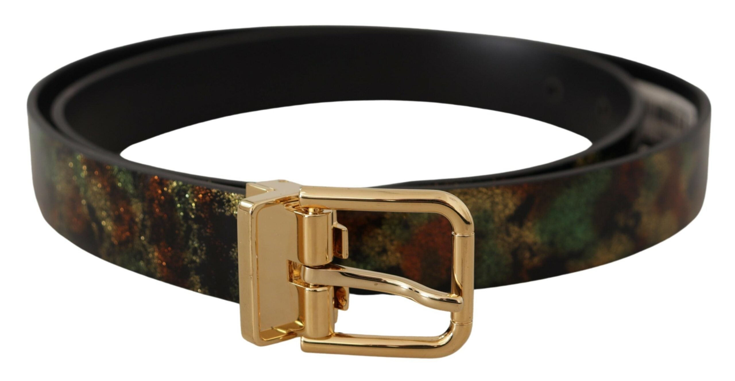 Dolce & Gabbana Elegant Leather Belt with Bronze Buckle - Luksusmuotia Dolce & Gabbana - Tutustu YVES JAVANNI® 