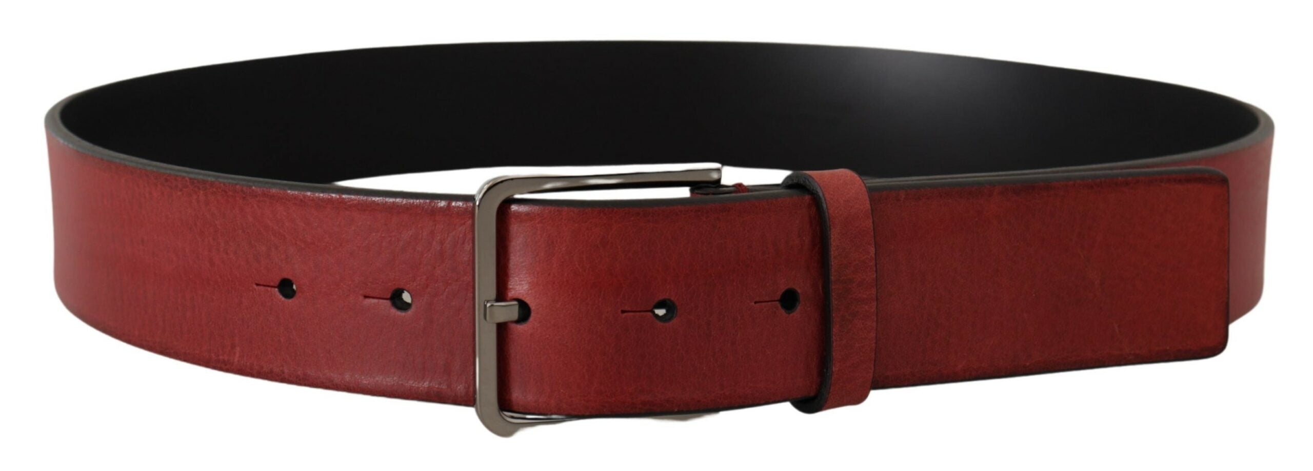 Dolce & Gabbana Elegant Grosgrain Leather Belt with Silver Buckle - Luksusmuotia Dolce & Gabbana - Tutustu YVES JAVANNI® 