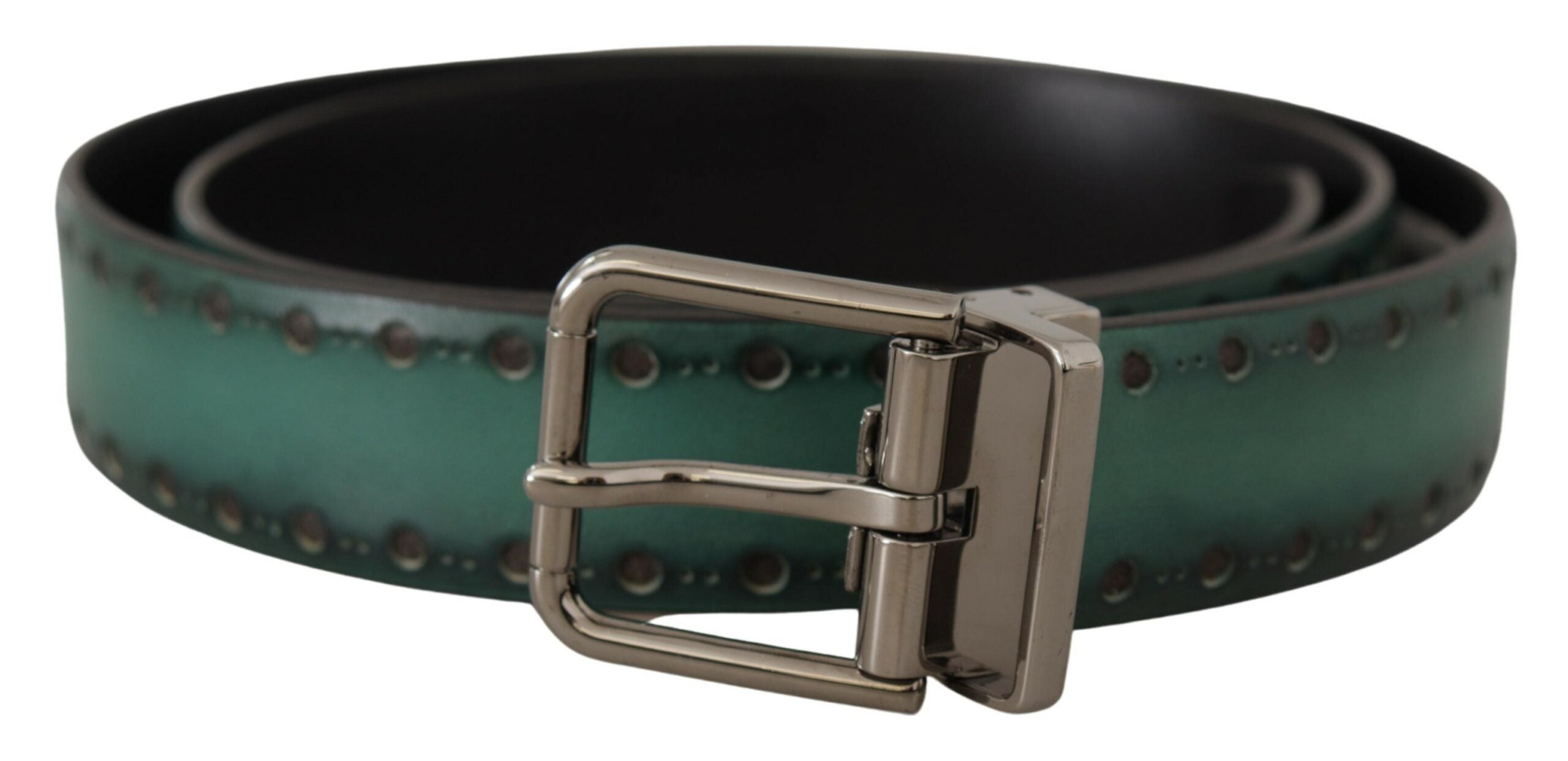 Dolce & Gabbana Elegant Leather Belt with Silver Tone Buckle - Luksusmuotia Dolce & Gabbana - Tutustu YVES JAVANNI® 