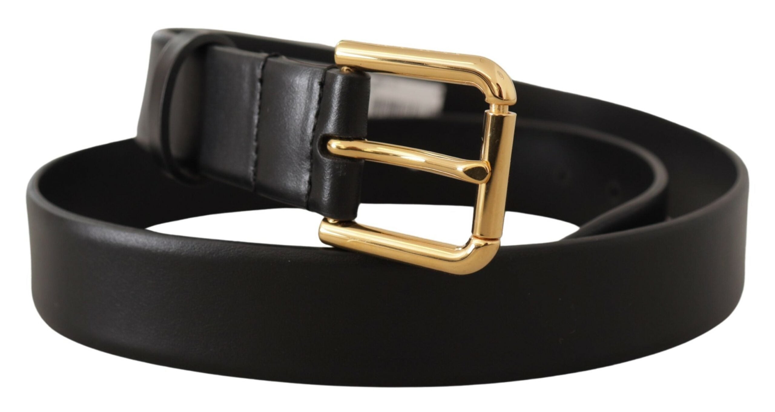 Dolce & Gabbana Elegant Leather Belt with Metal Buckle - Luksusmuotia Dolce & Gabbana - Tutustu YVES JAVANNI® 