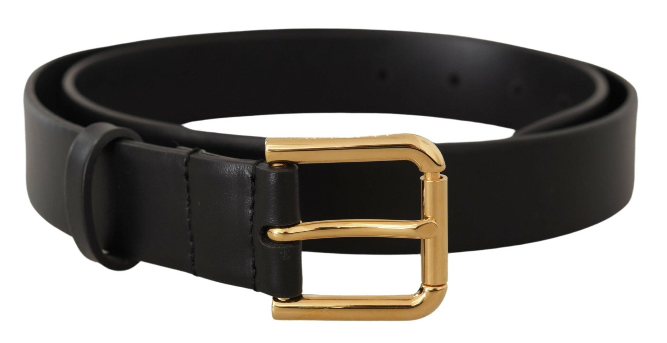 Dolce & Gabbana Elegant Leather Belt with Metal Buckle - Luksusmuotia Dolce & Gabbana - Tutustu YVES JAVANNI® 