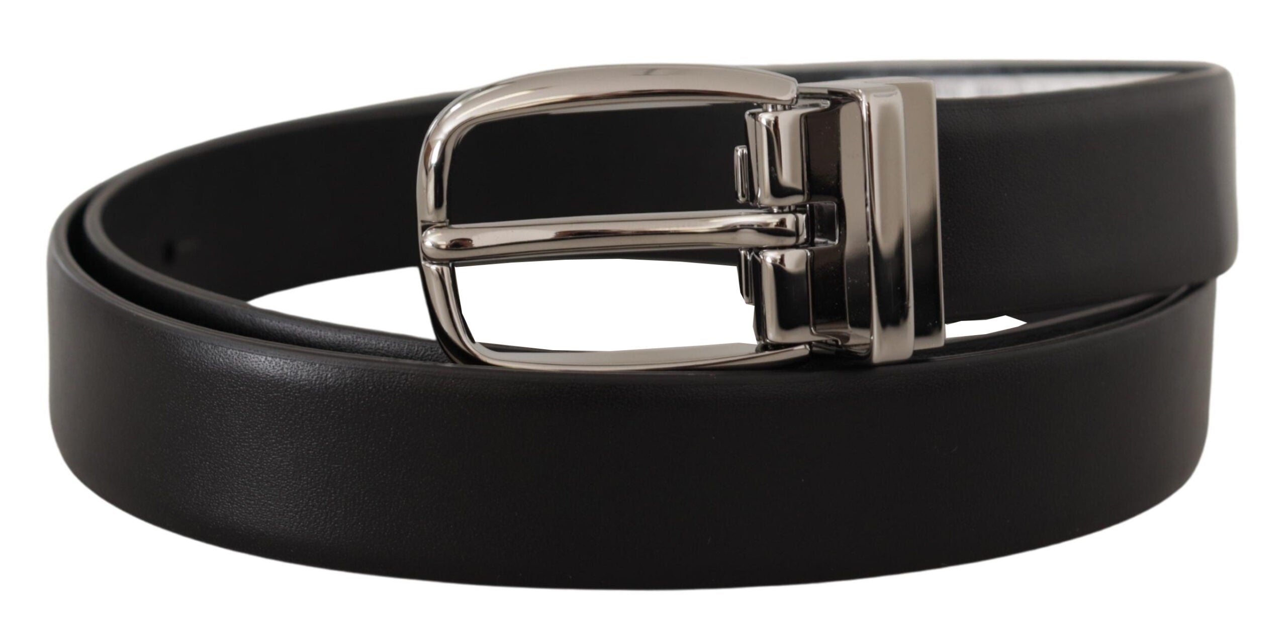 Dolce & Gabbana Elegant Leather Belt with Metal Buckle - Luksusmuotia Dolce & Gabbana - Tutustu YVES JAVANNI® 