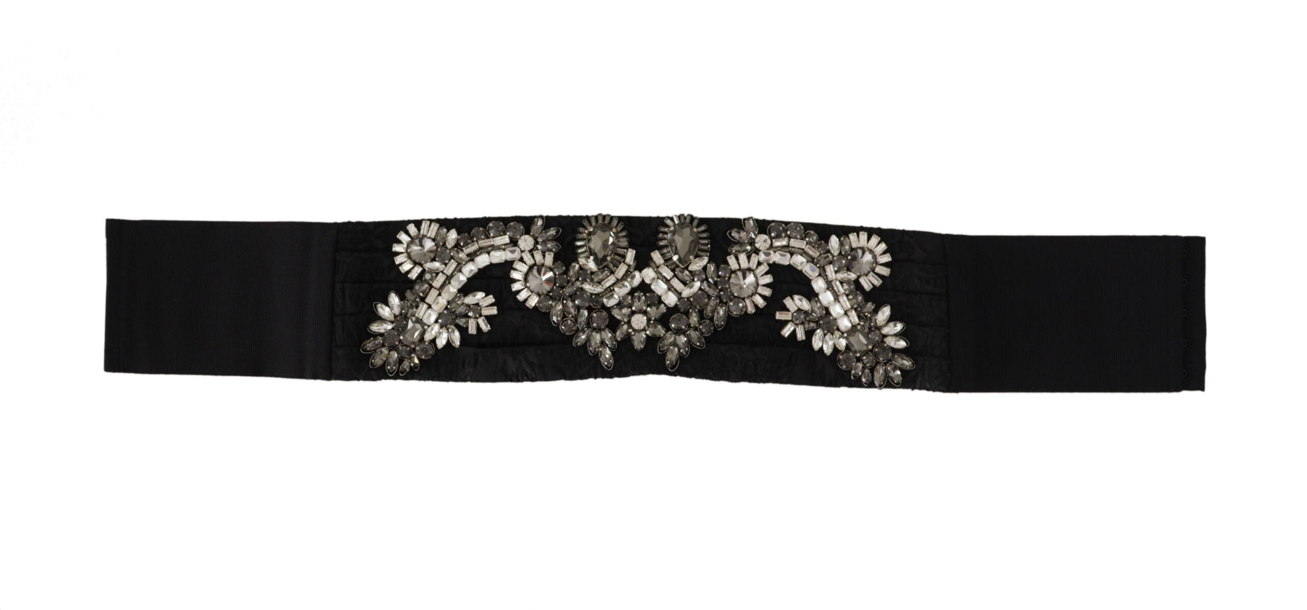 Dolce & Gabbana Elegant Rhinestone-Embellished Silk Belt - Luksusmuotia Dolce & Gabbana - Tutustu YVES JAVANNI® 